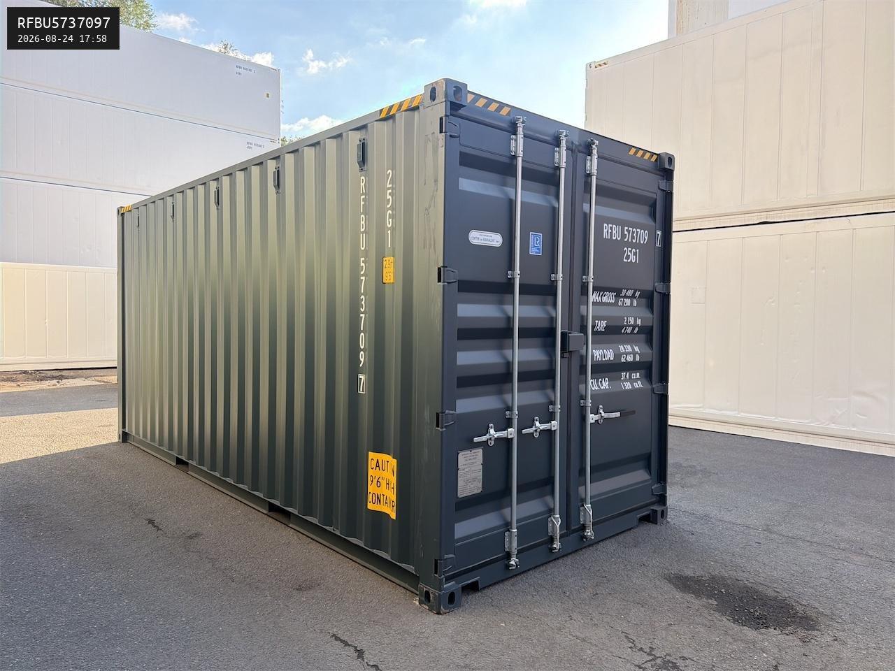 40' Fuß High Cube Lagercontainer in RAL 3020 Verkehrsrot /, Ansicht 8