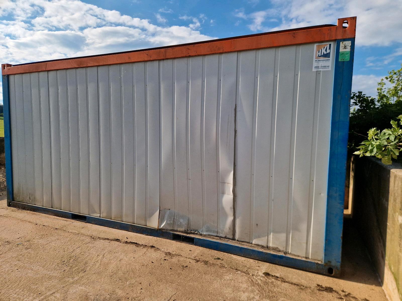 Bürocontainer Mannschaftscontainer 20 Fuß 6m, Ansicht 2