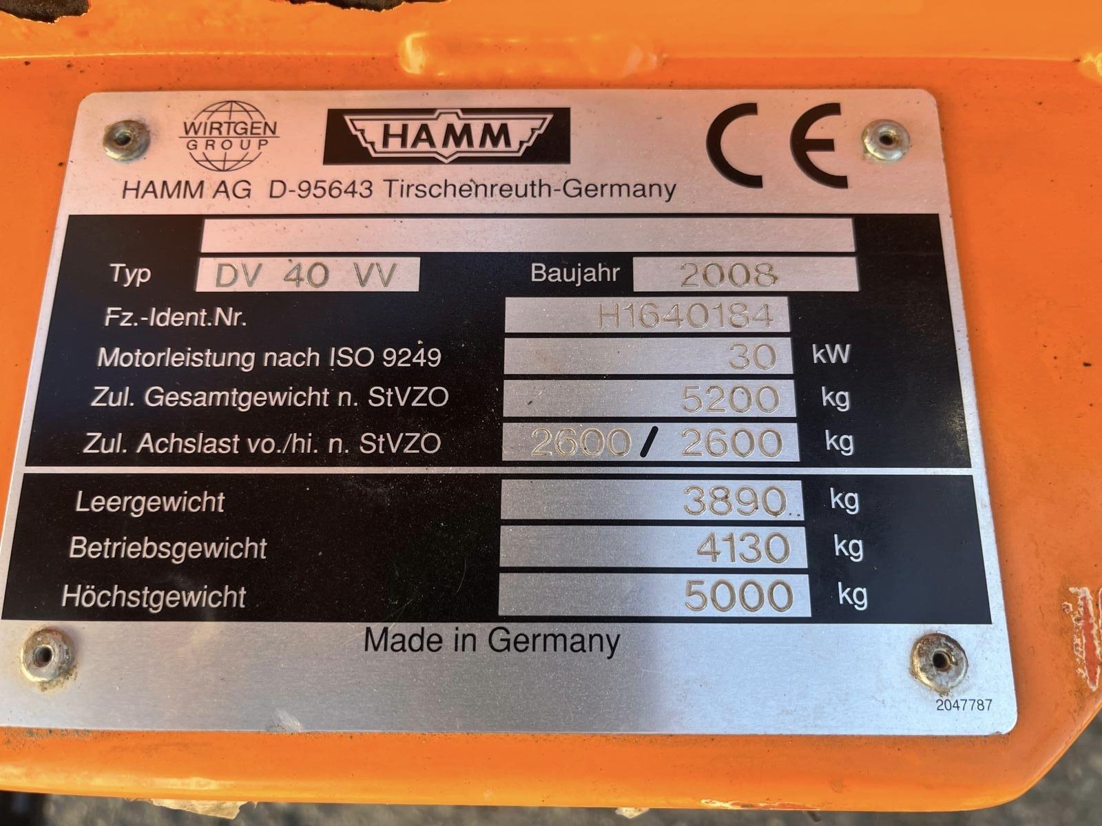 Hamm DV 40 VV, Ansicht 8