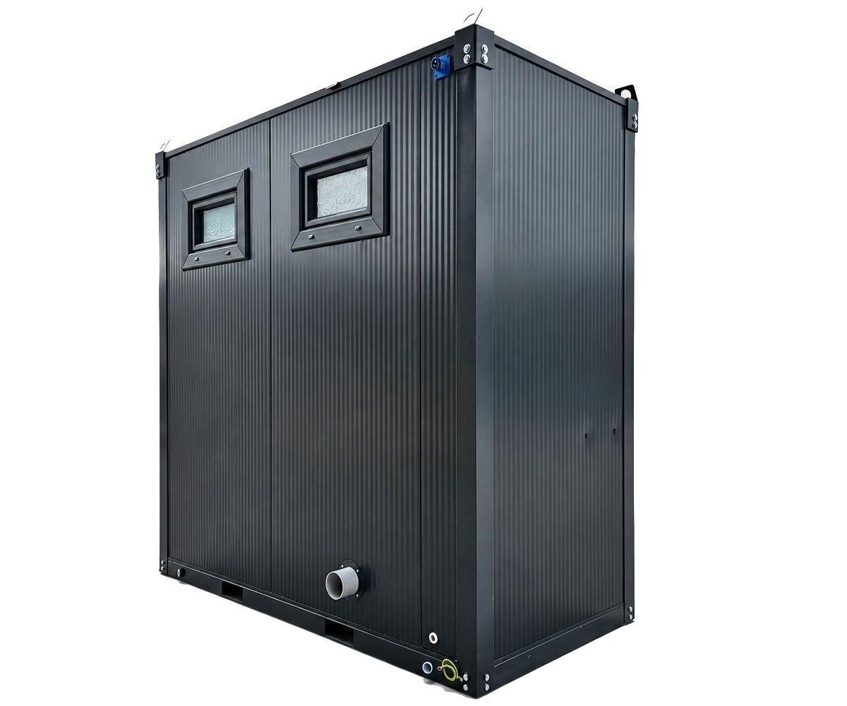 Sanitärcontainer WC als Doppelkabine - Klo für Damen und Herren -, Ansicht 3