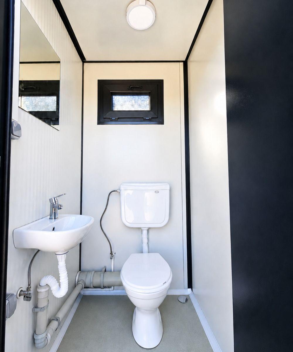 Sanitärcontainer WC als Doppelkabine - Klo für Damen und Herren -, Ansicht 8