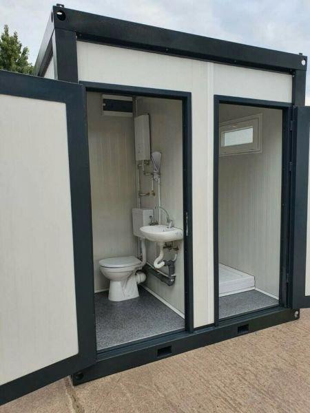 Sanitär-/Duschcontainer mit WC und Dusche, Ansicht 2