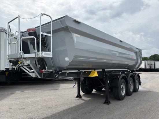 Schwarzmüller Stahlrundmulde 25 m³, Liftachse, Rollplane, SAF